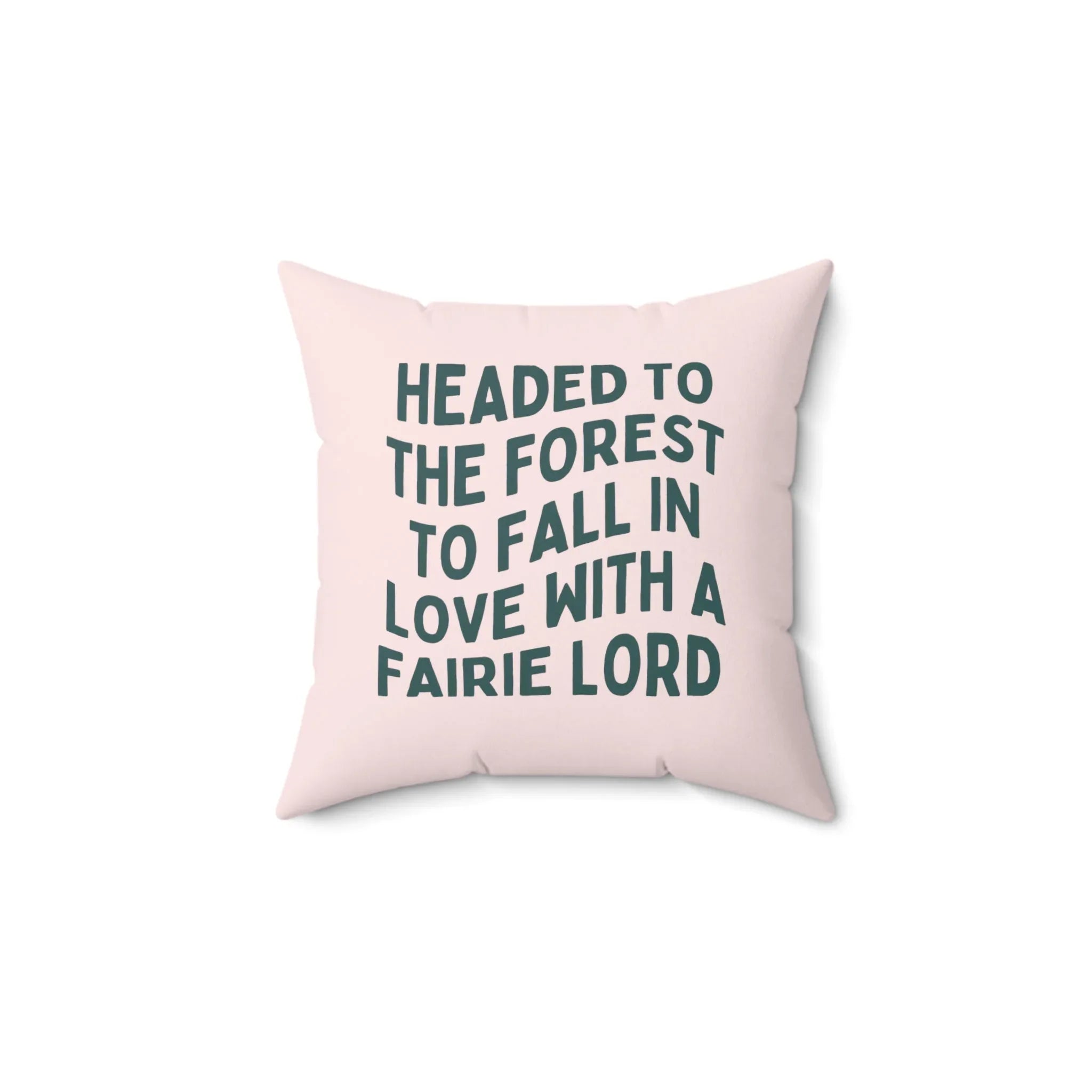 Funny Bookish Pillow, Fantasy Fairy Tale Reader: Headed to The Forest - BIG FRENCHIES