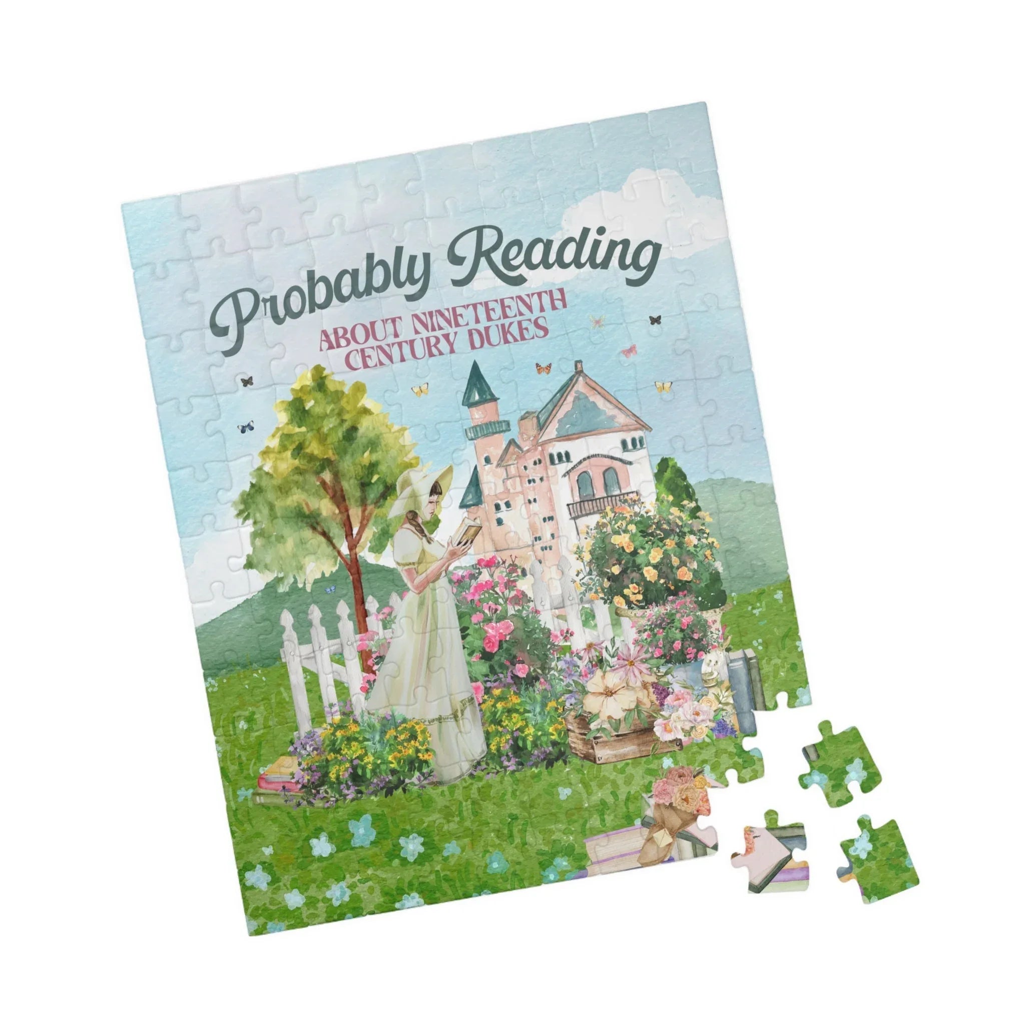 Funny Bookish Puzzle for Romance Reader: Probably Reading About Dukes - BIG FRENCHIES