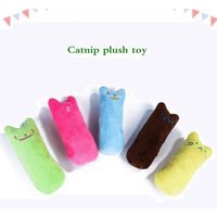 Funny Colorful Teeth Grinding Catnip Toys Cute Kitten Chewing Toy Stuffed Toys For Pets Soft Cat Toys