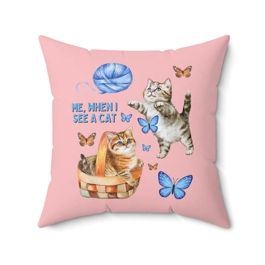 90s Aesthetic Whimsigoth Pillow for Cat Mom - BIG FRENCHIES