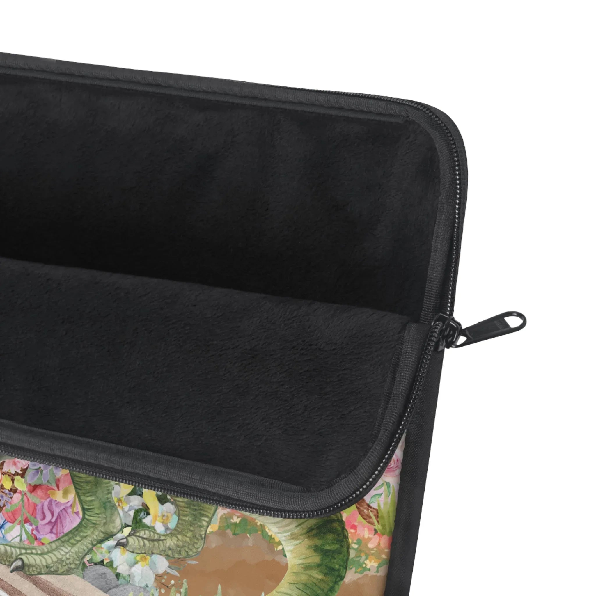 Funny Dinosaur Laptop Sleeve for Science Major or Paleontology Professor: T-Rex Holding Flowers - BIG FRENCHIES