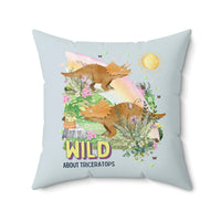 Wild About Triceratops Pillow - BIG FRENCHIES