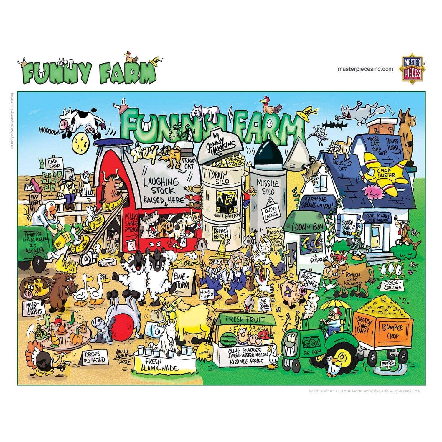Funny Farm 1000 Piece Jigsaw Puzzle by Masterpieces Puzzles - BIG FRENCHIES