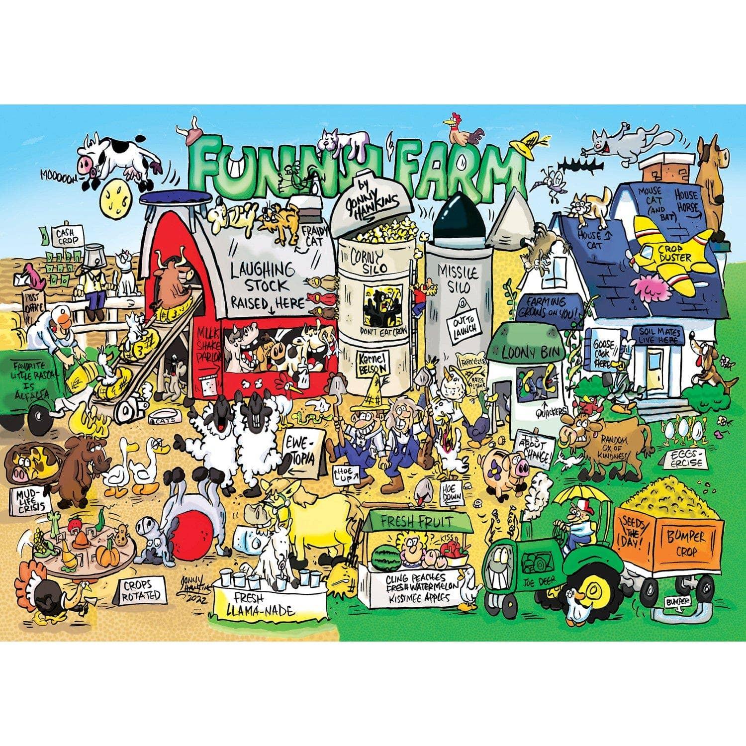 Funny Farm 1000 Piece Jigsaw Puzzle by Masterpieces Puzzles - BIG FRENCHIES