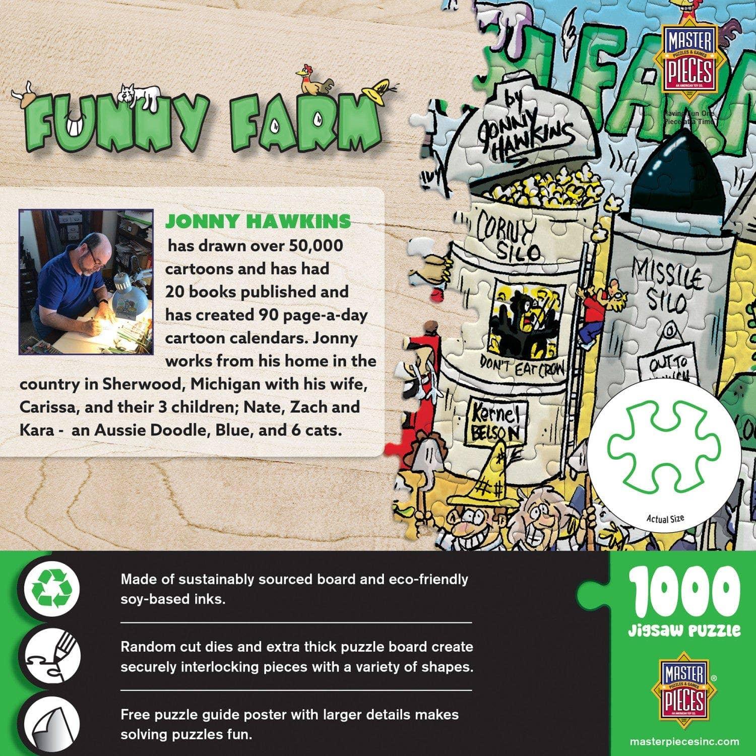 Funny Farm 1000 Piece Jigsaw Puzzle by Masterpieces Puzzles - BIG FRENCHIES