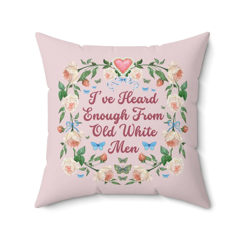 Funny Feminist Pillow with Roses - BIG FRENCHIES