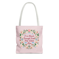 Funny Feminist Tote Bag with Roses: Eclectic Grandma Aesthetic Tote - BIG FRENCHIES