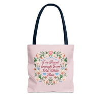 Funny Feminist Tote Bag with Roses: Eclectic Grandma Aesthetic Tote - BIG FRENCHIES