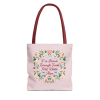 Funny Feminist Tote Bag with Roses: Eclectic Grandma Aesthetic Tote - BIG FRENCHIES