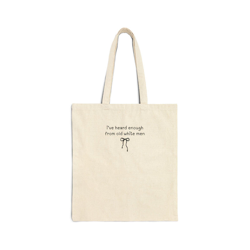 Funny Feminist Tote with Bow - BIG FRENCHIES