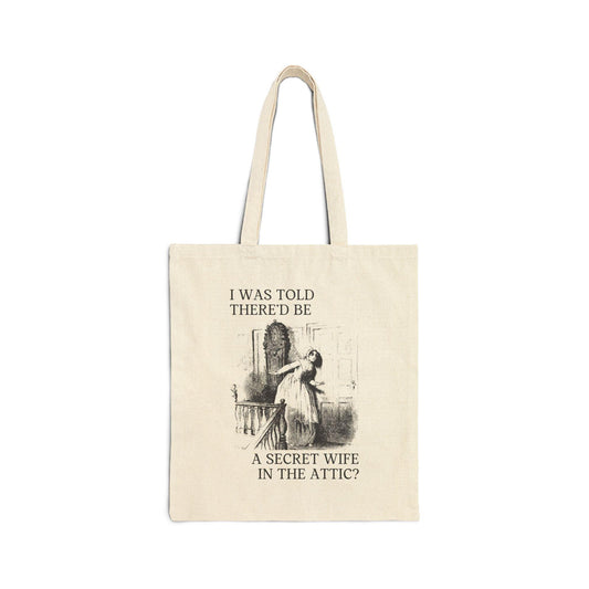 Funny Gothic Romance Tote Bag for Spooky Romance Reader Who Loves Jane Eyre - BIG FRENCHIES