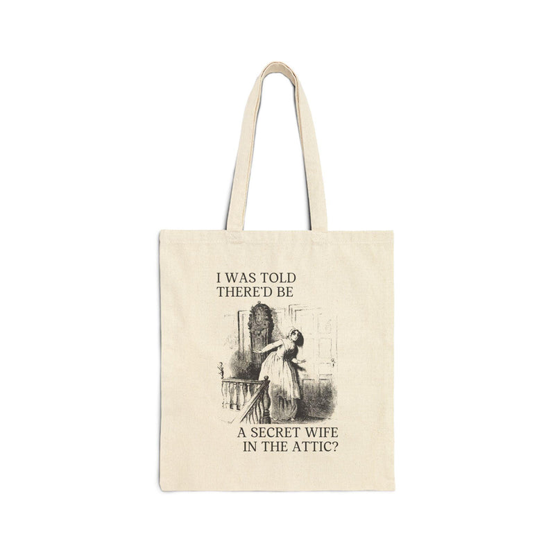 Funny Gothic Romance Tote Bag for Spooky Romance Reader Who Loves Jane Eyre - BIG FRENCHIES