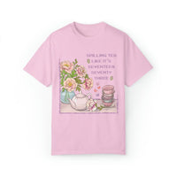 Funny History Tee Shirt: Spilling Tea Like 1773 | T-Shirt for American History Professor - BIG FRENCHIES