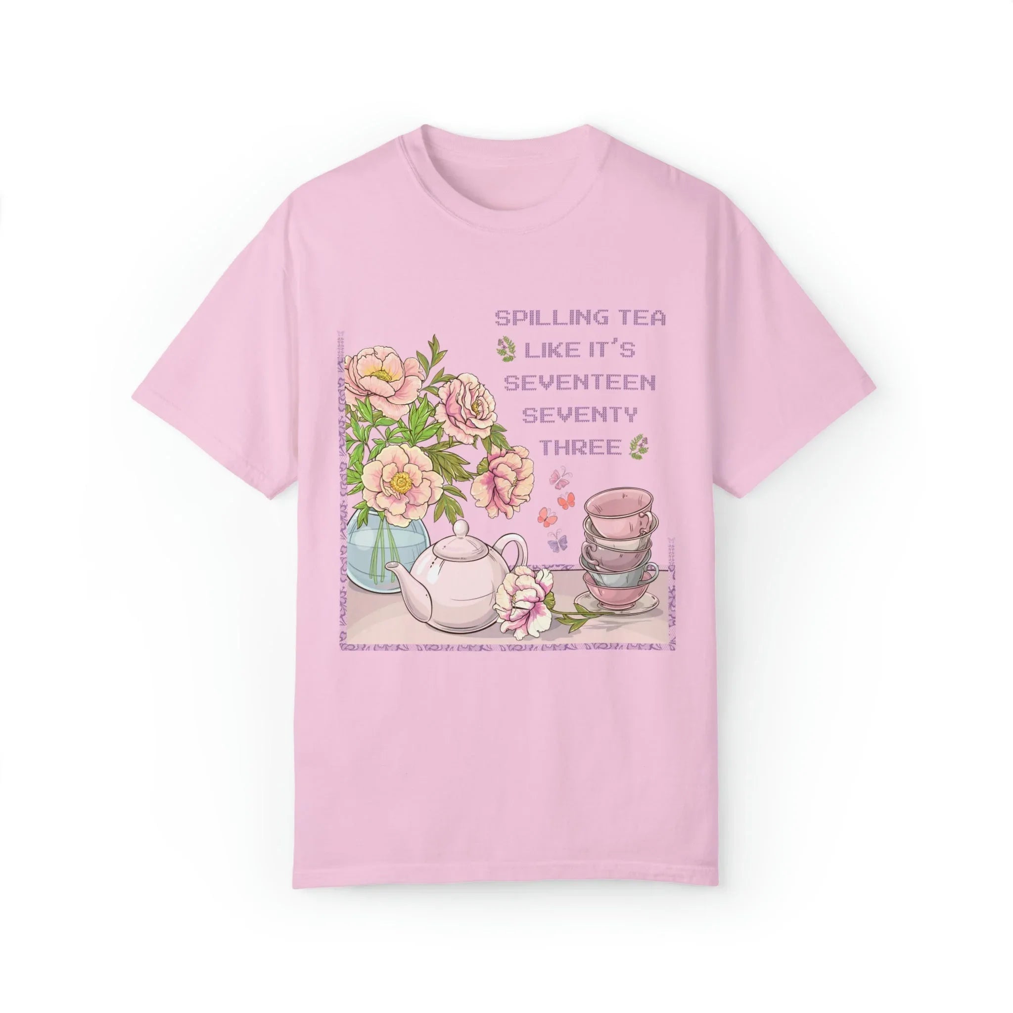 Funny History Tee Shirt: Spilling Tea Like 1773 | T-Shirt for American History Professor - BIG FRENCHIES