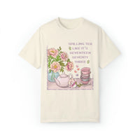 Funny History Tee Shirt: Spilling Tea Like 1773 | T-Shirt for American History Professor - BIG FRENCHIES