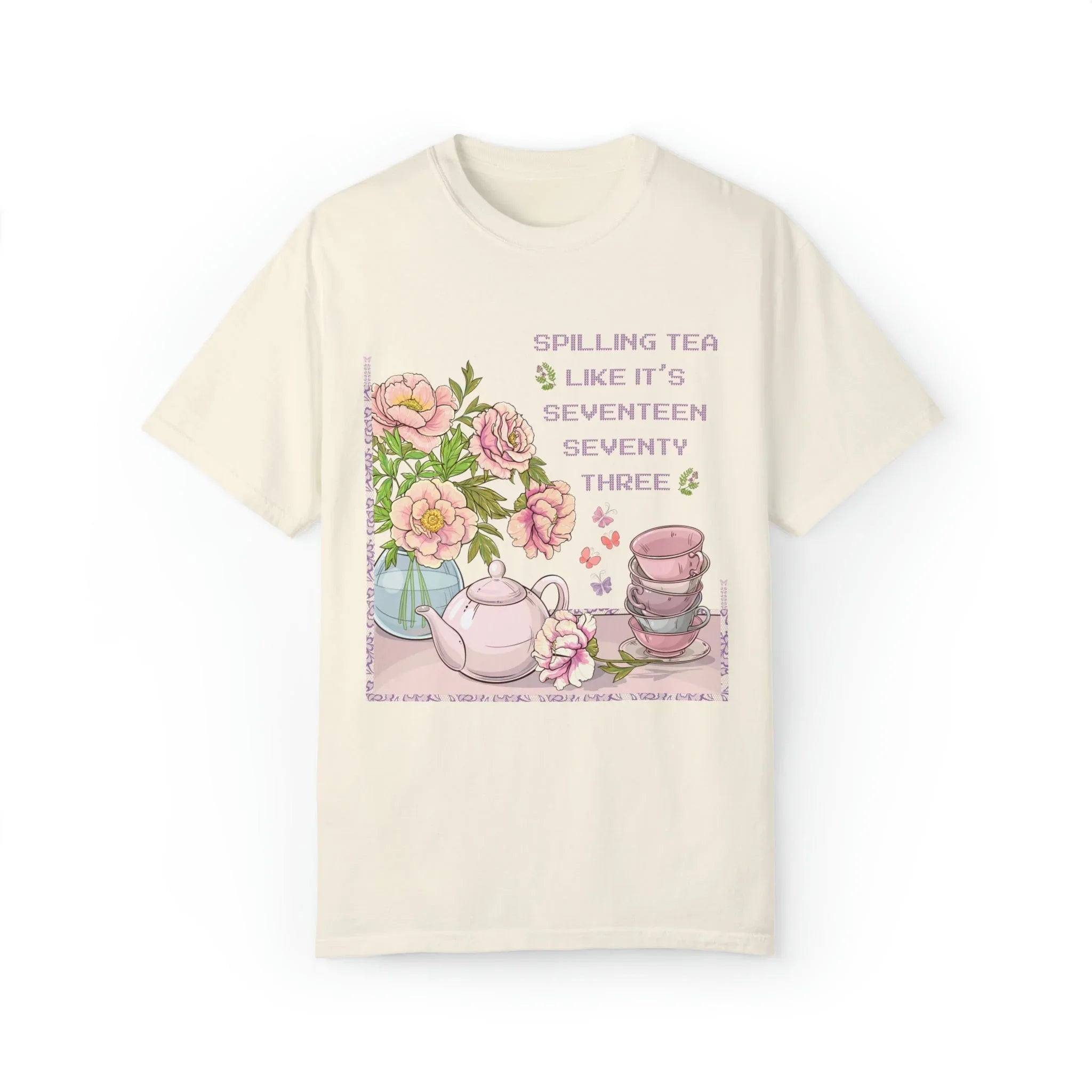 Funny History Tee Shirt: Spilling Tea Like 1773 | T-Shirt for American History Professor - BIG FRENCHIES