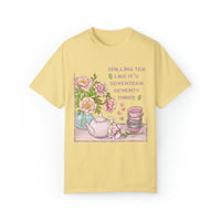 Funny History Tee Shirt: Spilling Tea Like 1773 | T-Shirt for American History Professor - BIG FRENCHIES