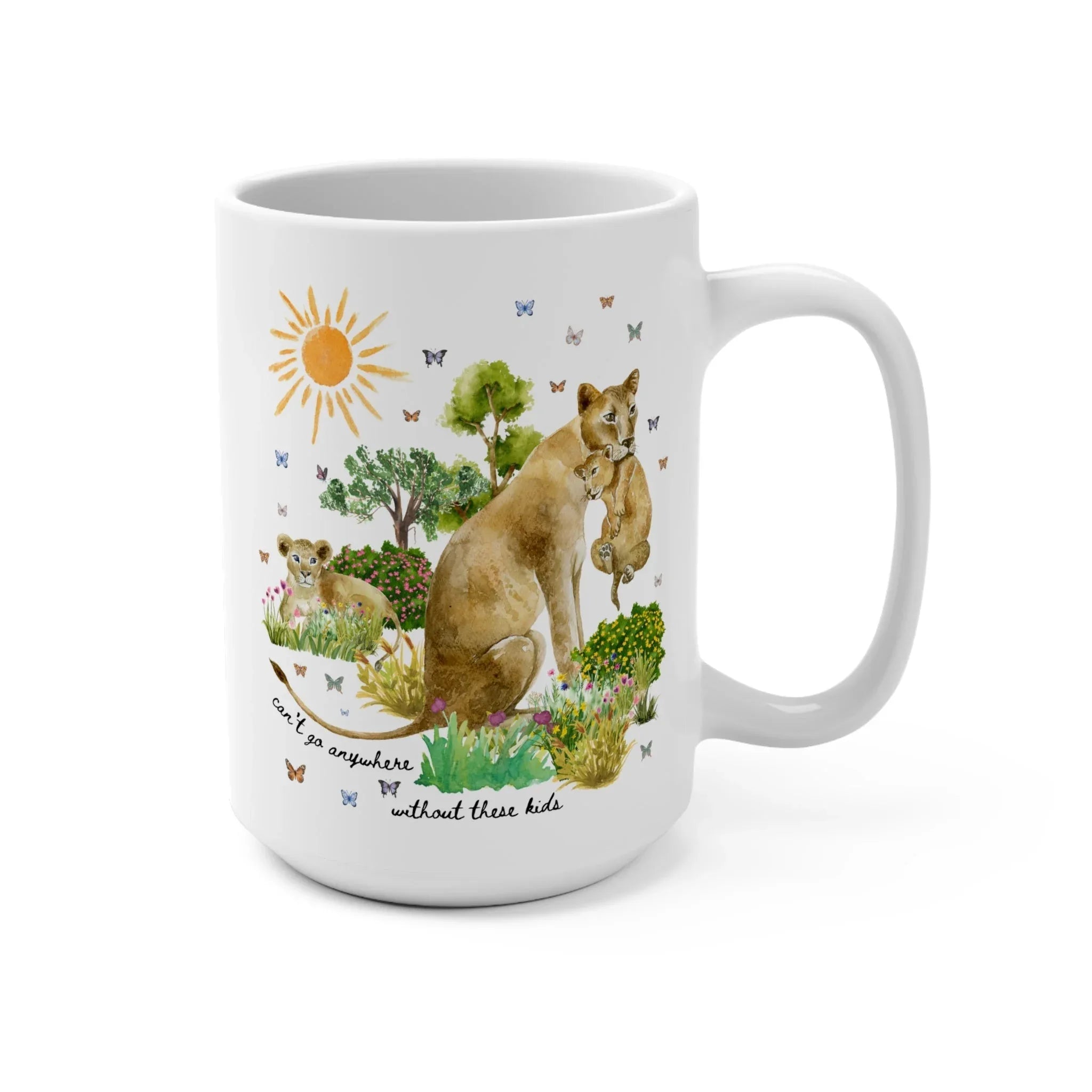 Funny Mama Coffee Mug with Lions - BIG FRENCHIES
