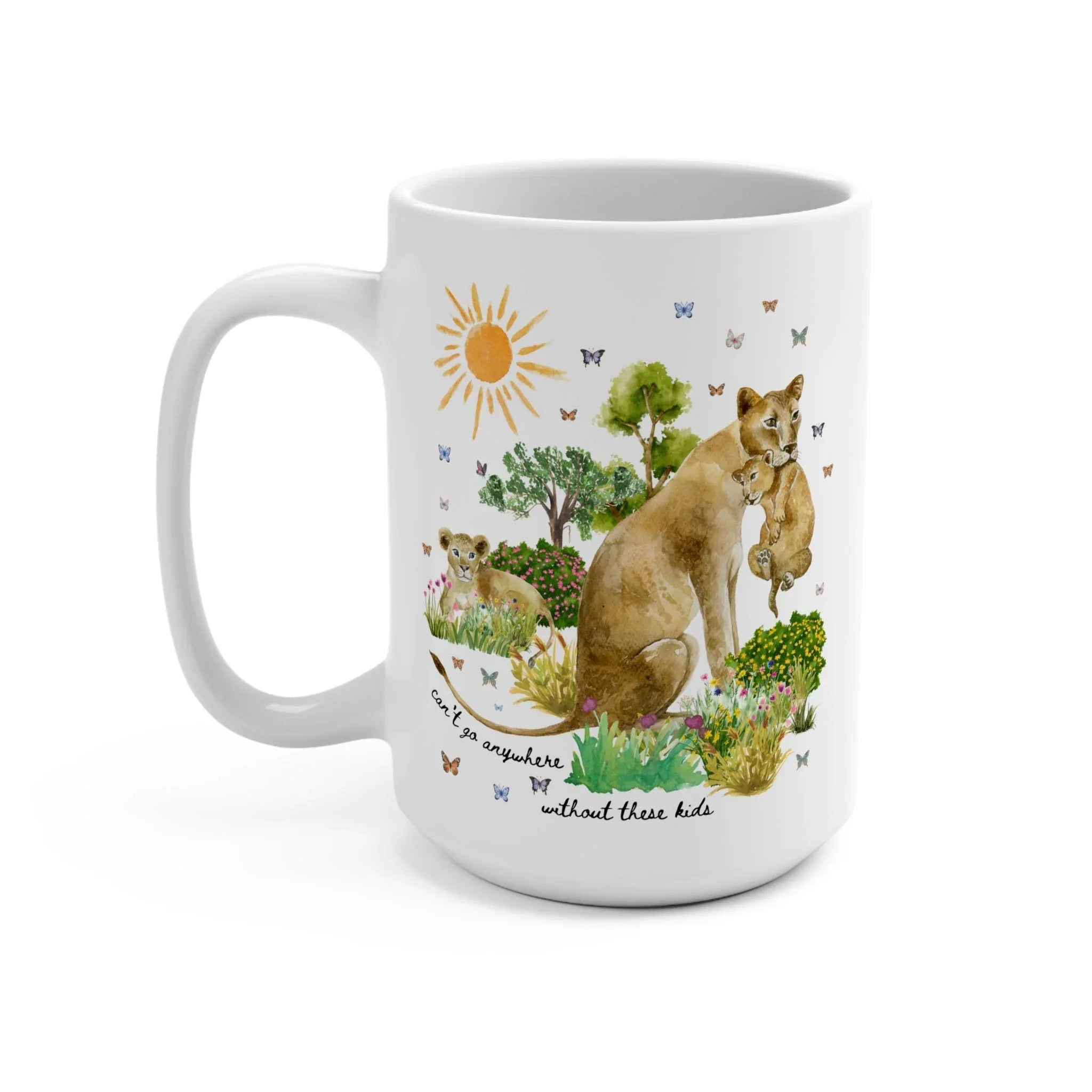 Funny Mama Coffee Mug with Lions - BIG FRENCHIES