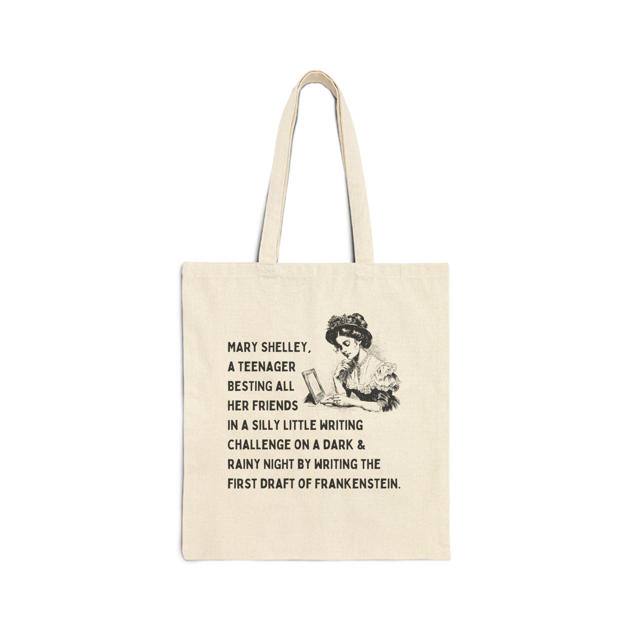 Funny Mary Shelley Tote Bag for English Major or Classic Literature Professor - BIG FRENCHIES