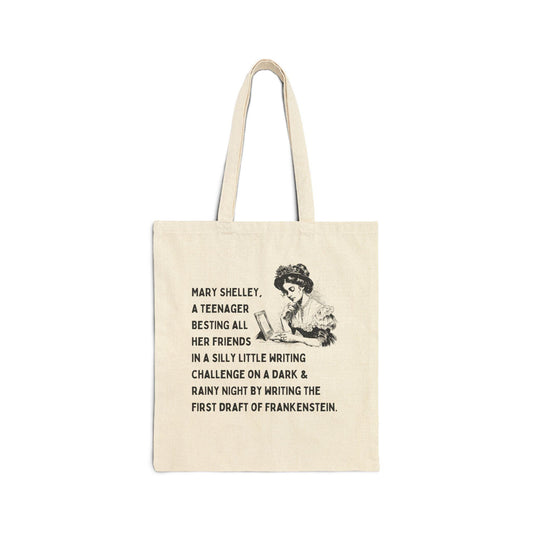 Funny Mary Shelley Tote Bag for English Major or Classic Literature Professor - BIG FRENCHIES