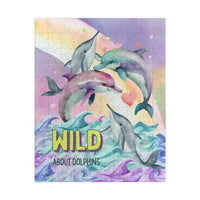 Funny Ocean Puzzle for Dolphin Lover: Wild About Dolphins - BIG FRENCHIES