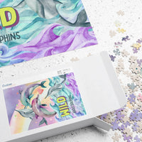 Funny Ocean Puzzle for Dolphin Lover: Wild About Dolphins - BIG FRENCHIES