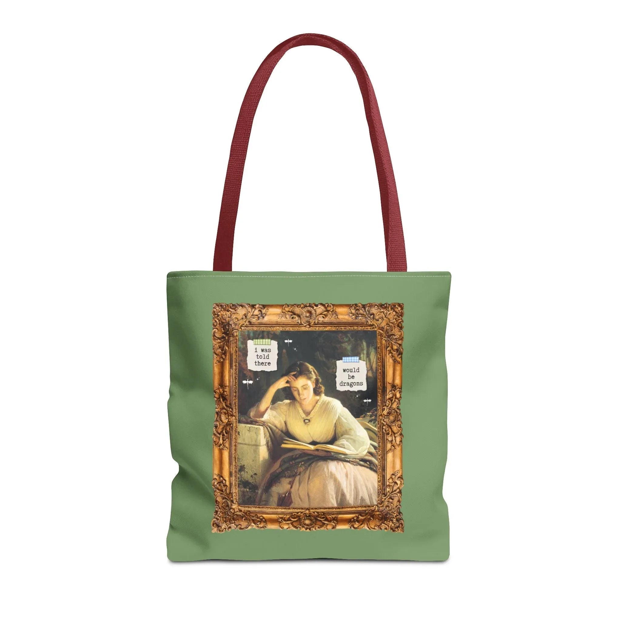 Funny Romantasy Reader Tote Bag for Bookworm Who Loves Dragons - BIG FRENCHIES