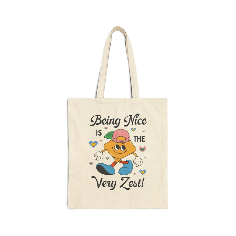 Funny Saying Tote, Adorable Y2K Aesthetic Lemon and Cute Retro Hearts - BIG FRENCHIES