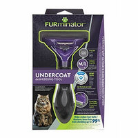 Furminator Long Hair Cat Deshedding Tool for M-L Cats
