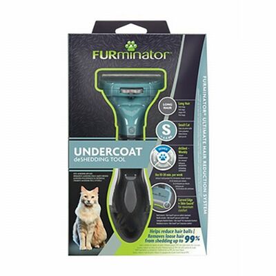 Furminator Long Hair Cat Deshedding Tool for Small Cats