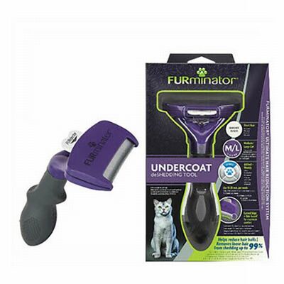 Furminator Short Hair Cat Deshedding Tool for M-L Cats