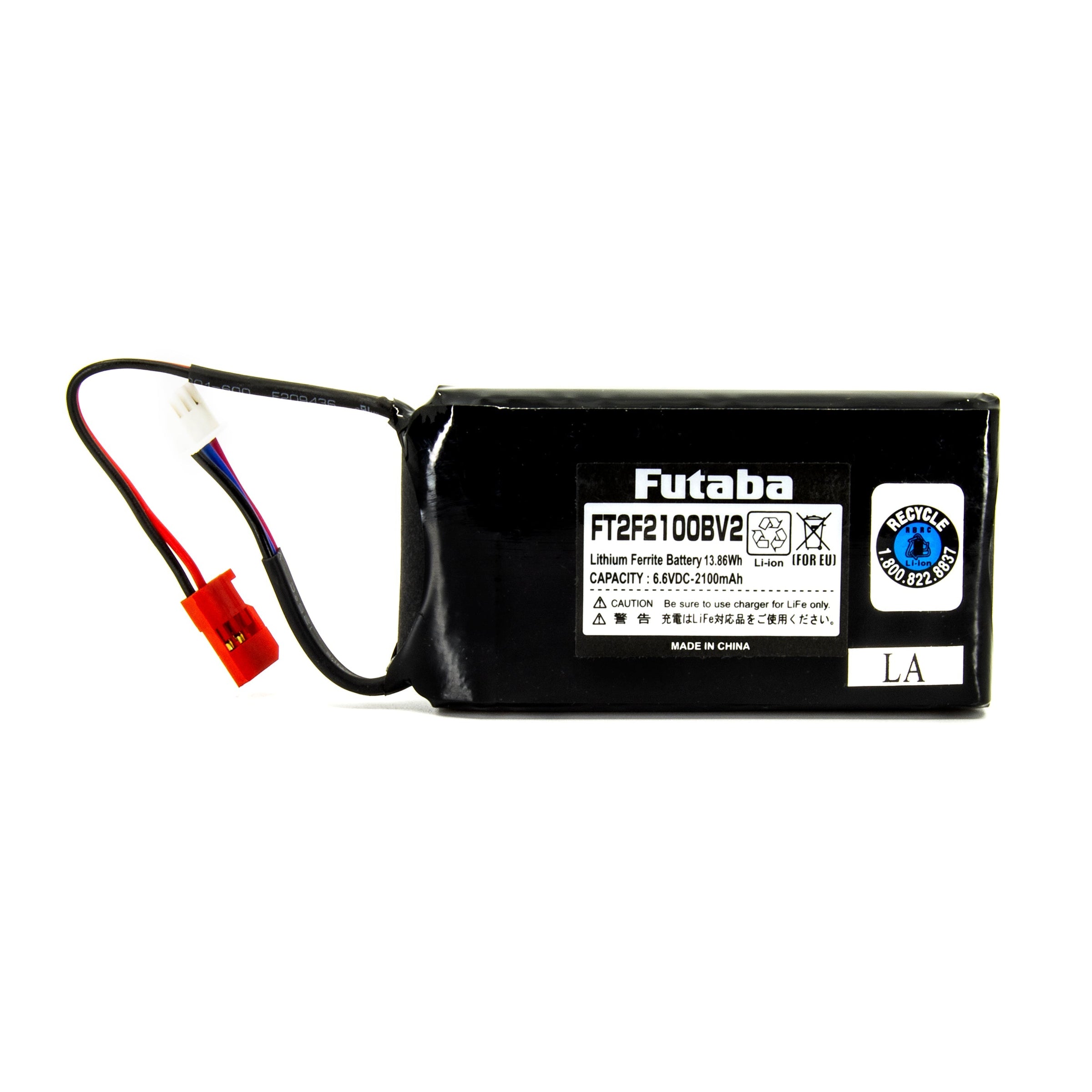 Futaba 2100mAh LiFe Transmitter Battery 6.6V (2-Cell)