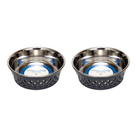 Country Living Set of 2 Stainless Steel Dog Bowls – Farmhouse Style, Ideal for Small to Medium Dogs - BIG FRENCHIES