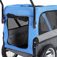 2-in-1, 3 Wheel Pet Jogging Stroller Bike Trailer - BIG FRENCHIES