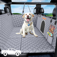 XL Hard-Bottom Dog Car Seat Extender for Trucks & SUVs – Waterproof Rear Seat Hammock for Large Dogs