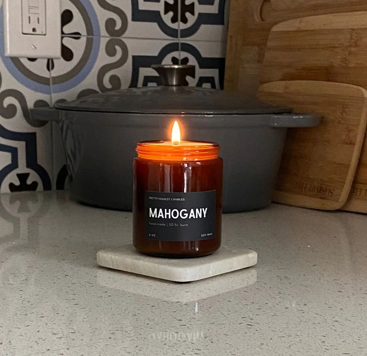 Mahogany Musk Candle - BIG FRENCHIES