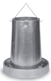 Hanging Galvanized Metal Chicken Feeder & Accessories