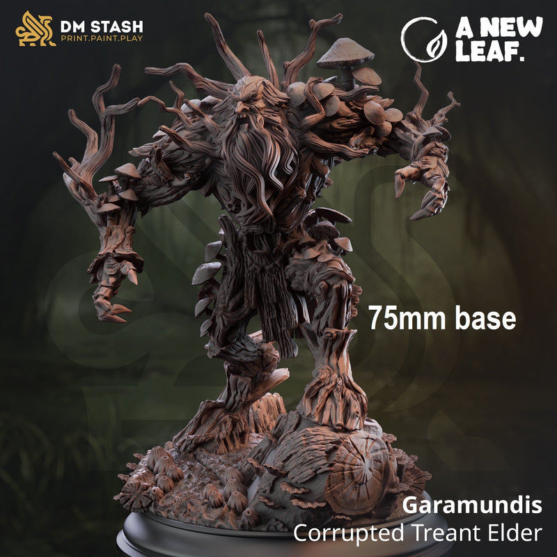 Garamundis, Corrupted Treant Elder-3D Printed Miniatures-BIG FRENCHIES-All Systems Go Games