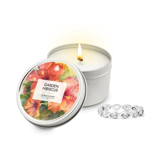 Garden Hibiscus 5.5oz Tin Jewelry Candle - BIG FRENCHIES