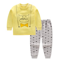 Cotton Pajama Set for Kids 0-5 Years with Cartoon Design - # BAAA81810020