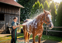 Davis Scruffy Horse Shampoo 32oz High-Concentrate Paddock Mud Dirt Sweat Jojoba