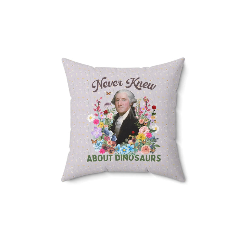 George Washington + Dinosaur Pillow - BIG FRENCHIES