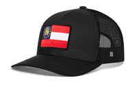 Georgia State Flag Trucker Hat  |  GA Snapback