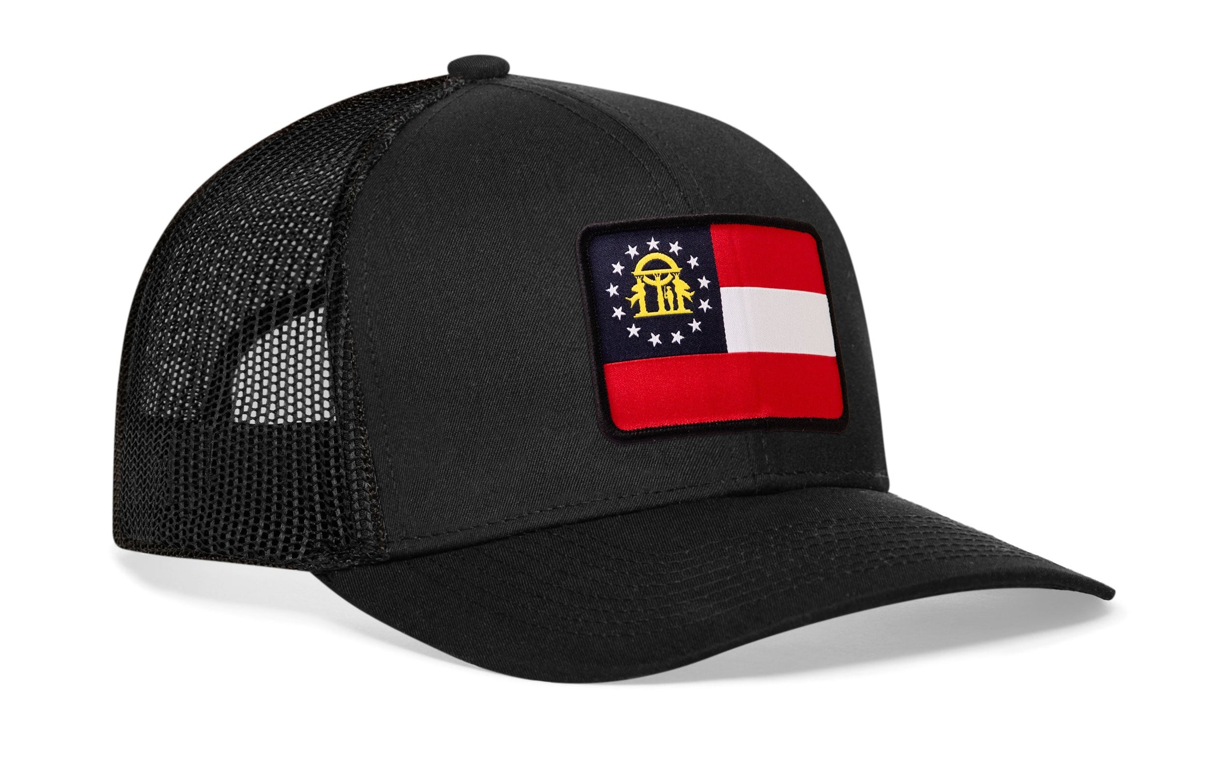 Georgia State Flag Trucker Hat  |  GA Snapback