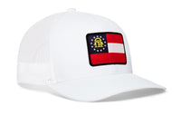 Georgia State Flag Trucker Hat  |  GA Snapback