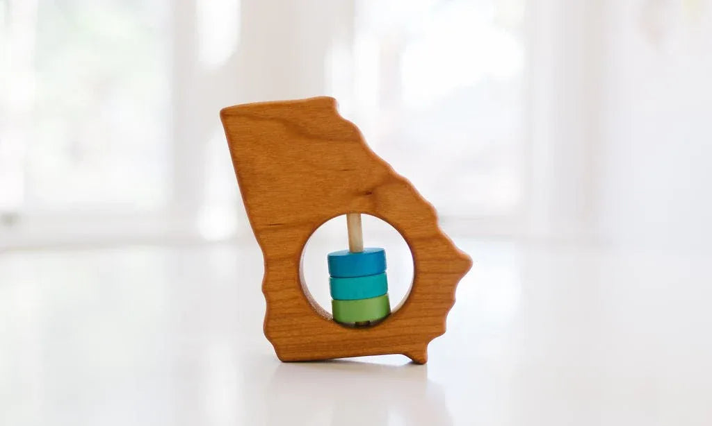 Georgia State Wooden Baby Rattle™ - BIG FRENCHIES