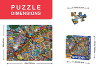 Getting Away 1000 Piece Jigsaw Puzzle by Springbok Puzzles - Wacky Rush Hour Fun - BIG FRENCHIES