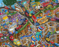 Getting Away 1000 Piece Jigsaw Puzzle by Springbok Puzzles - Wacky Rush Hour Fun - BIG FRENCHIES