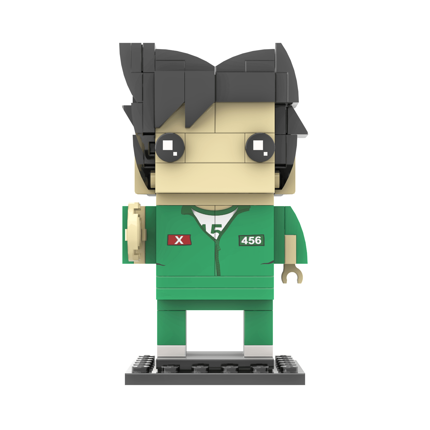 Gi-hun (Player 456) - Squid Game - Custom Brick Building Set - Made with LEGO® Parts